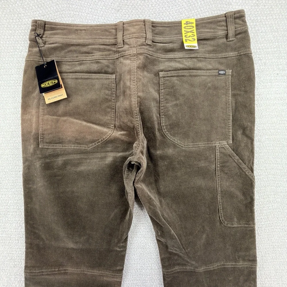 NWT KEEN Re-Cord Pants Mens 40x32 Brown Corduroy Stretch Carpenter Outdoor